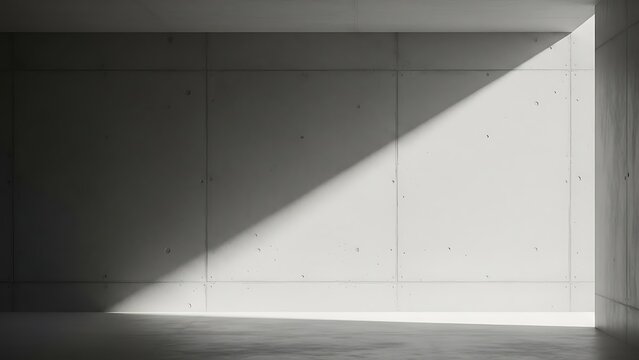 Sunlight streaming through concrete wall - Powered by Adobe