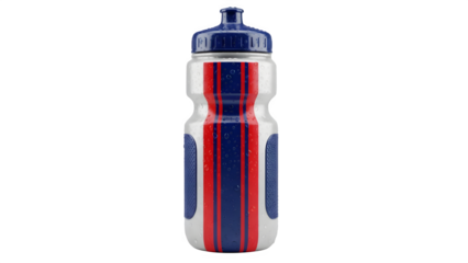 Blue and Red Sports Water Bottle - Fitness Hydration, Gym Accessory, Workout Gear, Healthy Lifestyle & Athletic Drink Container