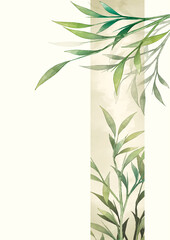 green bamboo leaves wallpaper background .