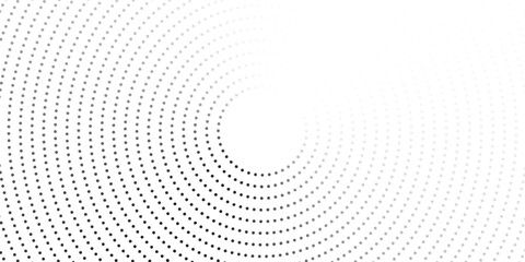 Minimalist abstract image featuring concentric dotted circles in shades of grey on a light background, creating a modern and tech-inspired circular pattern.