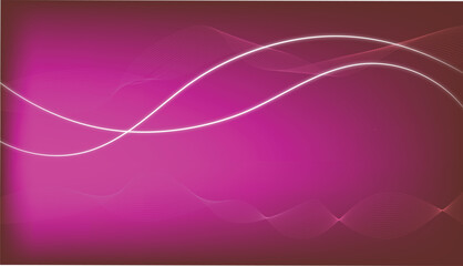Abstract pink and purple wave design with soft light and flowing line illustration