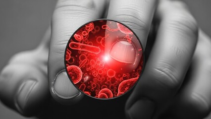 Microscopic organisms and bacteria infest human body as a hidden threat to health