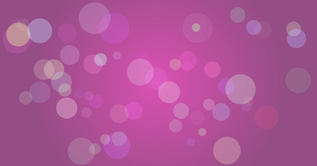 Vibrant purple bokeh dots