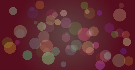 Colorful bokeh on dark background