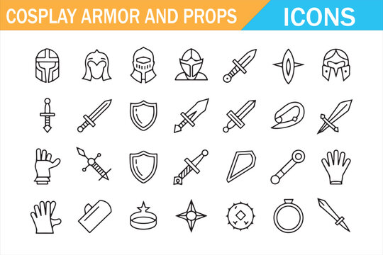 Armor and Weapon Pictograms for Fantasy Game Design