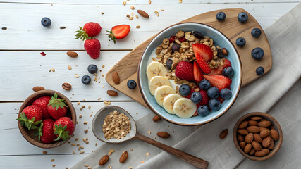 homemade chocolate cake with fruits