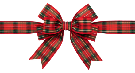 red bow on white background