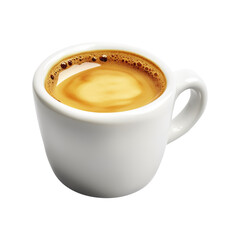 Fototapeta premium Espresso Coffee In Cup. Rich Flavor And Morning Energy Boost. Isolated On Transparent Background