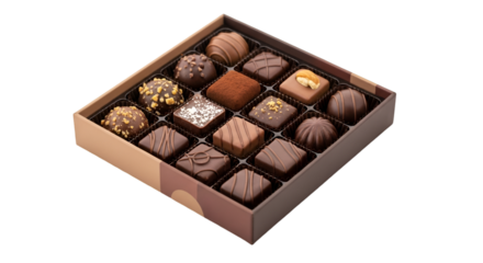 Assortment of Chocolates in a Gift Box candy sweets