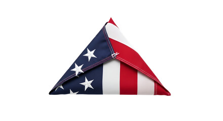 Folded American Flag in a Triangle Shape Keywords: flag, american, usa, united, states, folded