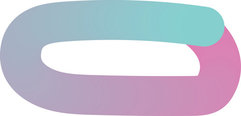 Gradient Infinite Loop Logo: Abstract Mobius Strip Symbolizing Connection & Endless Possibility