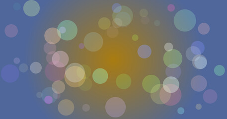 Colorful light burst in space