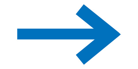 blue arrow road sign left direction icon isolated on transparent background
