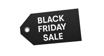 Black Friday Sale Tag Isolated On Black Keywords: black friday, sale, tag, shopping, discount