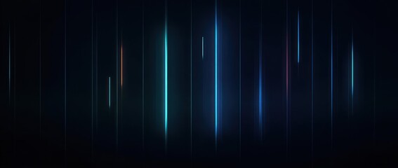 Abstract background with vertical lines of various colors and a dark gradient