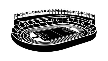 Grand Stadium: An impressive rendering captures the grandeur of a stadium, designed for the world's most popular sport, where history unfolds and dreams take flight. © AHMAD KHOIRI