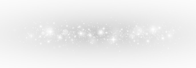 Golden sparks and shimmering dust. Bright highlights and glowing stars create a festive and magical atmosphere.