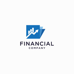 modern logo vector, financial growth logo