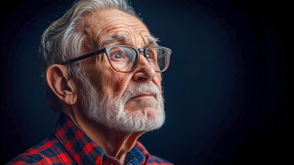 Solitude Emotion Senior Man Portrait