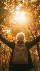 Content Emotion Serene Senior Man People Portrait