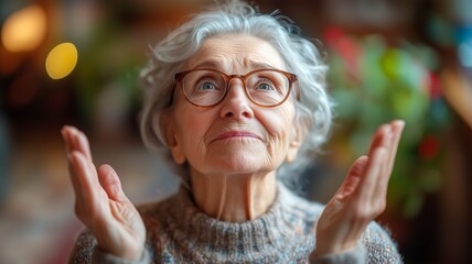 Content Emotion Surprised Happy Expression Woman Portrait