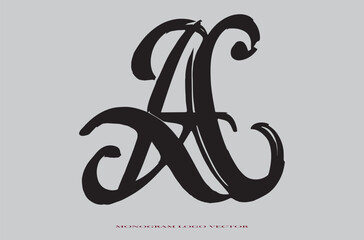 AA letter mark and monogram branding logo design with a leaf. And your best choice.	