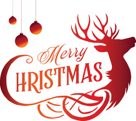 merry christmas greeting card vector
