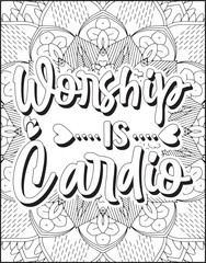 Bible Verse Coloring Page for Adults. Holy Bible Quote Coloring Page