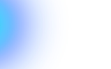 Blue gradient light on transparent background