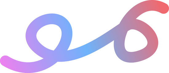 Fototapeta premium Abstract Swirl of Colorful Gradient Lines on White Background