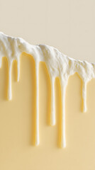 Creamy Dessert Melting with Smooth Dripping Texture
