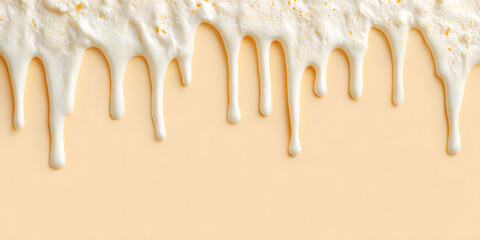 Creamy Dessert Melting with Smooth Dripping Texture