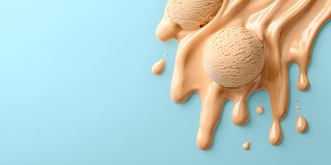 Close-Up of Melting Cream with Rich and Smooth Flow