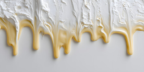 Close-Up of Melting Cream with Rich and Smooth Flow