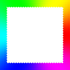 Jagged square cutout for festive inserts — bold centerpiece designed for overlays, messages, or seasonal layouts.