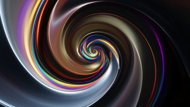 Abstract background of liquid metal texture on a dark background