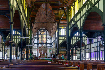 Guyana, Georgetown, Interior of St. George's Cathedral