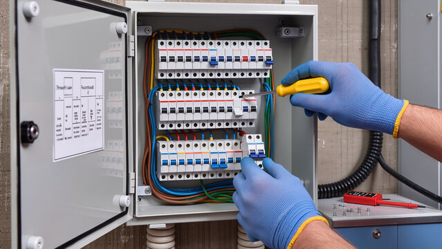 electrician at work