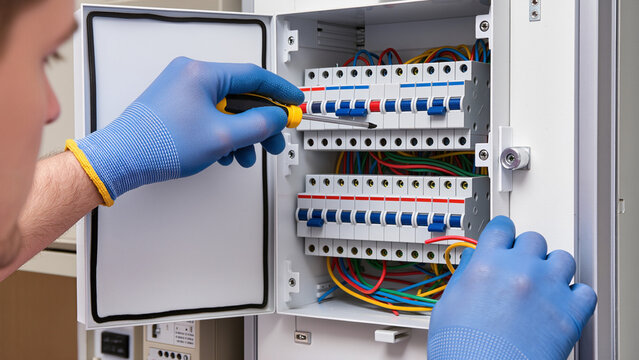 electrician at work