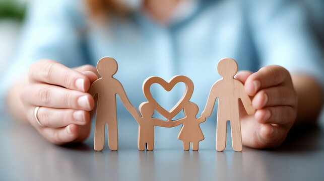 Love and boundaries in co-parenting, faceless divorced parents cooperating, shared custody navigation, collaborative child-rearing, post-romantic partnership for kids representatio