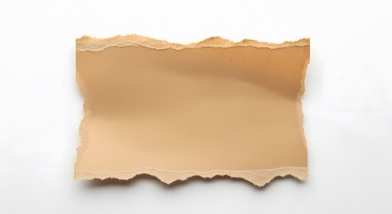 Obraz premium Isolated rustic torn paper background offering versatile space for your design ideas concept