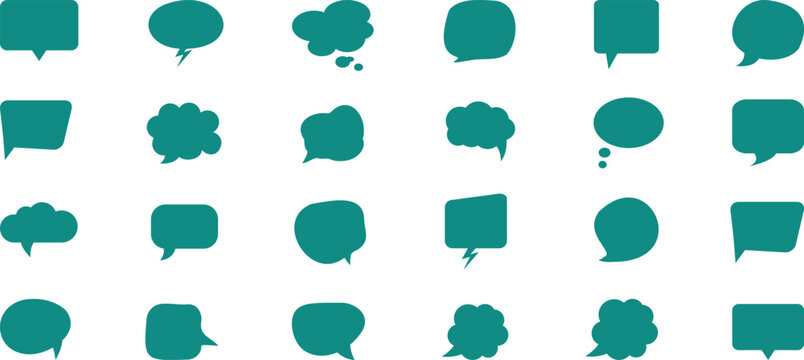 speech bubble collection.Speech Bubbles set. Speech bubbles isolated on white background. speech bubble comic signs.