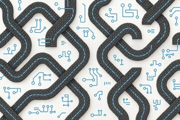 Digital Connectivity Intertwined Paths and Circuitry