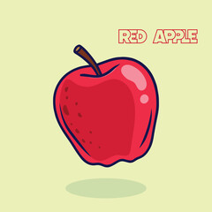 Fototapeta premium apple vector apple, fruit, fresh, organic, red, green, ripe, juicy, sweet, healthy, food, nutrition, vegan, vegetarian, natural, orchard, harvest, farming, agriculture, produce, snack, dessert, baking