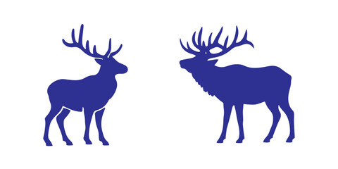 Deer Silhouette Vector Art