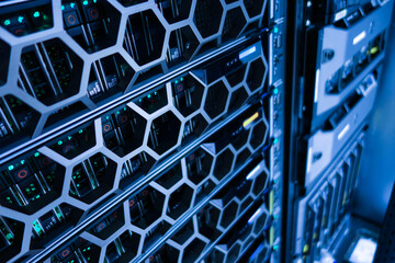 Data Center Server Rack with Advanced Technology