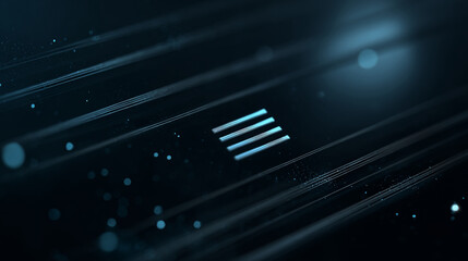 Abstract digital lines representing IT and technology with glowing particles