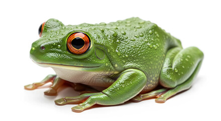 Obraz premium frog on white background