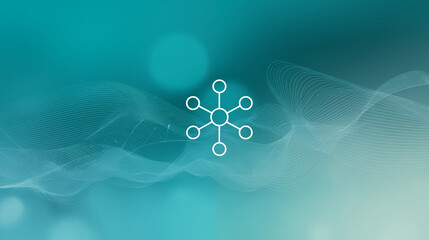 Abstract blue background with light, water-like motion, and scientific energy design