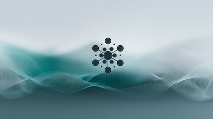 Abstract blue background with light, water-like motion, and scientific energy design